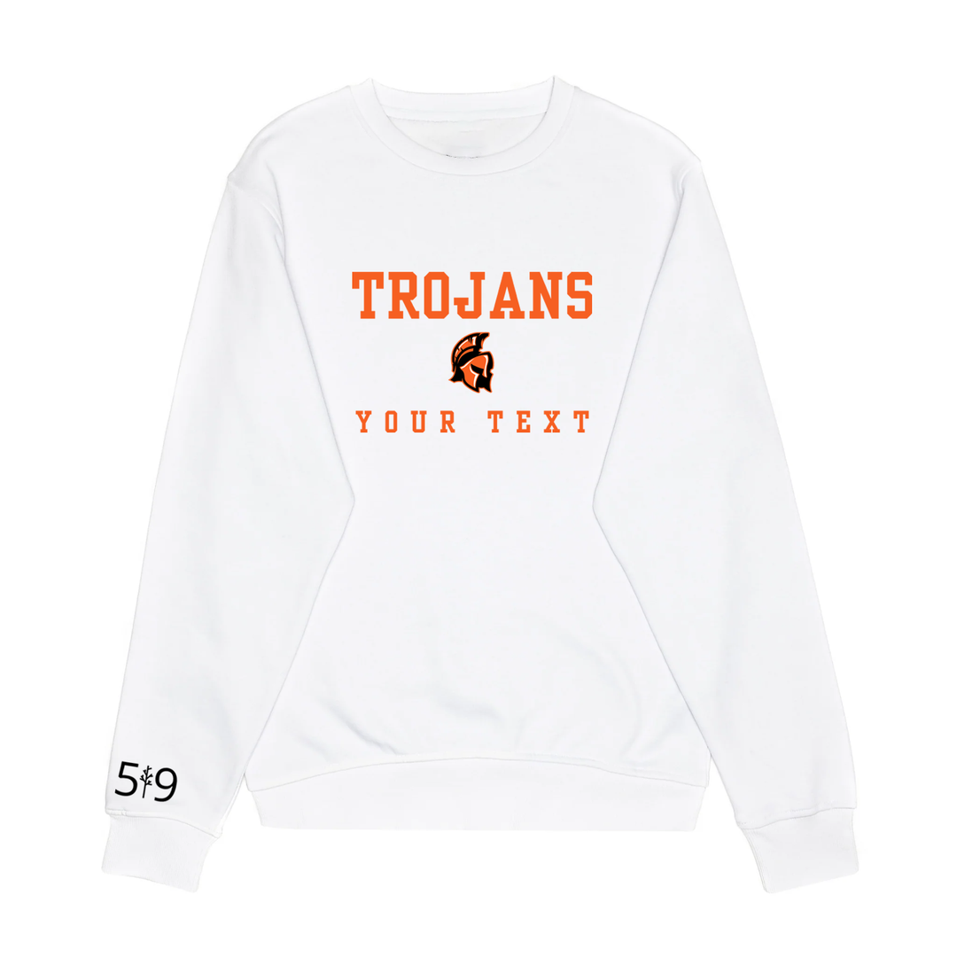 CLARKE ROAD TROJANS EMBROIDERED TEAM CREW (UNISEX)