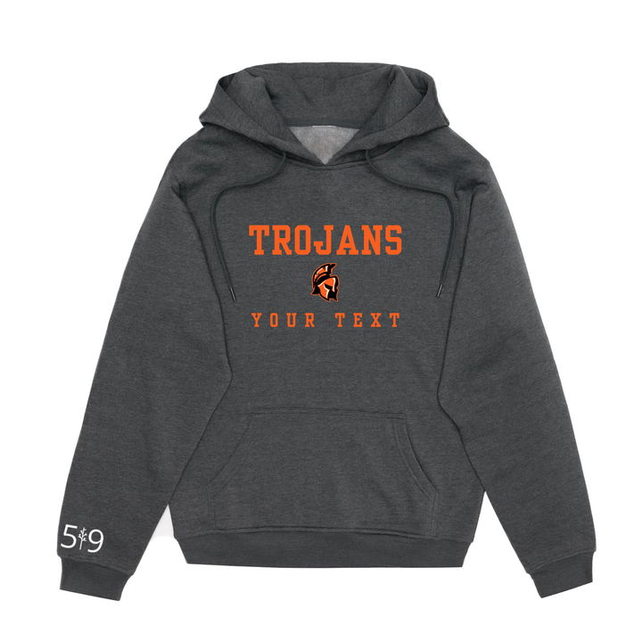 CLARKE ROAD TROJANS EMBROIDERED TEAM HOODIE (UNISEX)