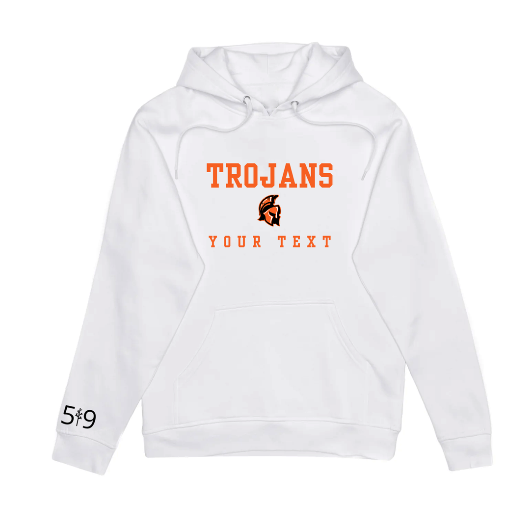 CLARKE ROAD TROJANS EMBROIDERED TEAM HOODIE (UNISEX)