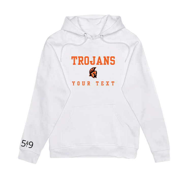CLARKE ROAD TROJANS EMBROIDERED TEAM HOODIE (UNISEX)