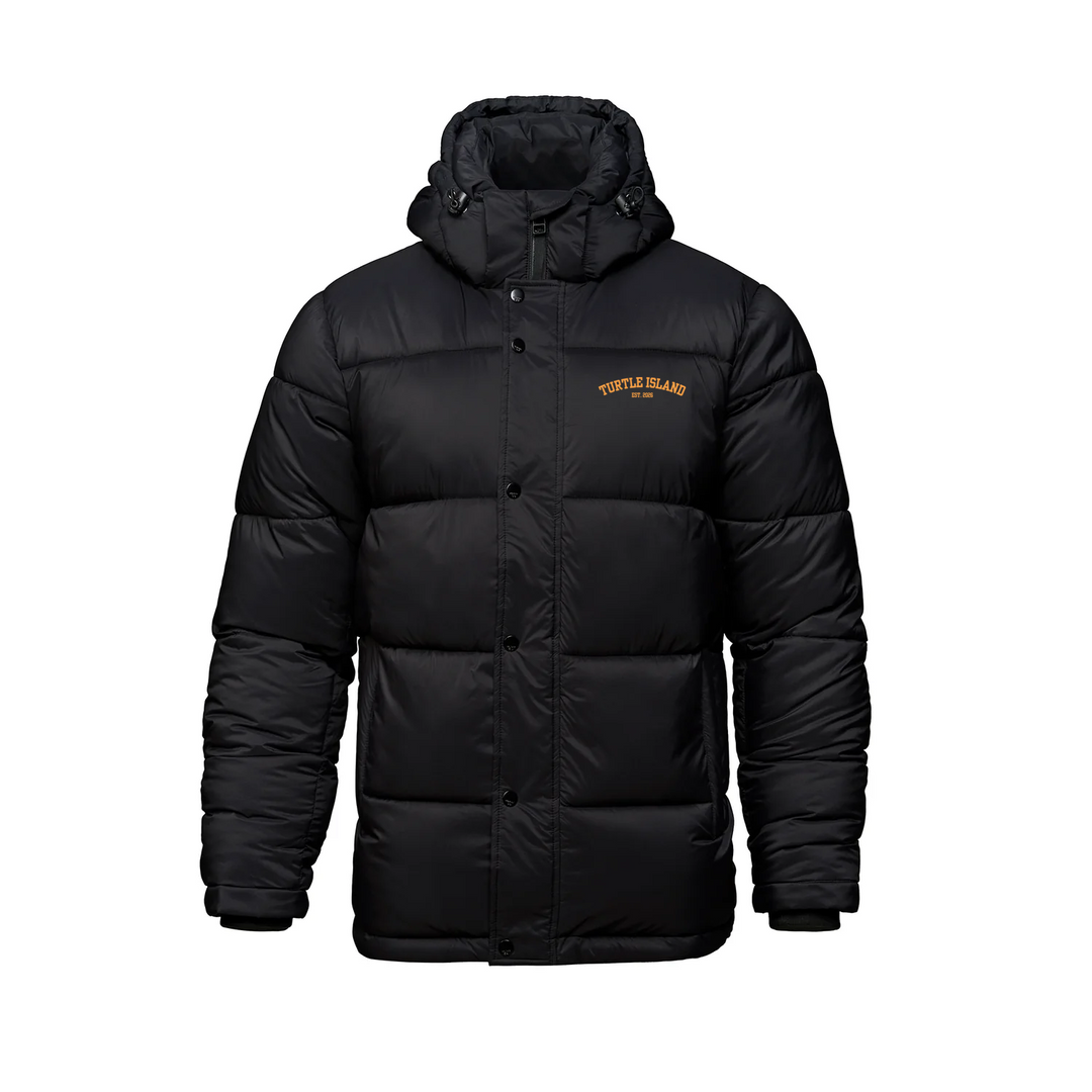 TURTLE ISLAND EMBROIDERED CORE PUFF COAT (UNISEX)