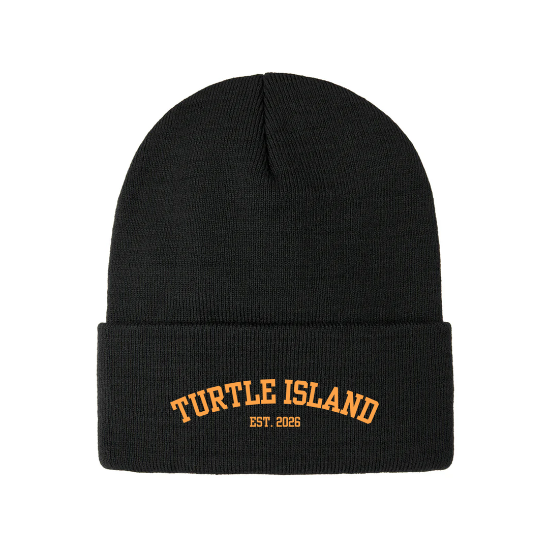 TURTLE ISLAND EMBROIDERED TOQUE