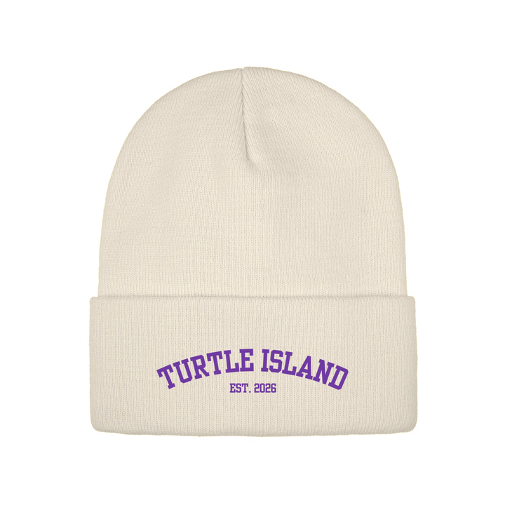 TURTLE ISLAND EMBROIDERED TOQUE