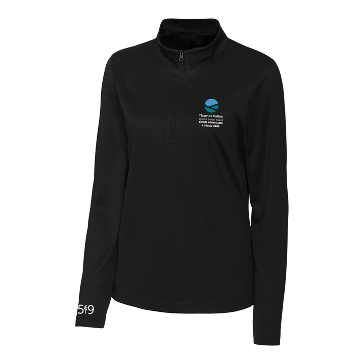 SCHOOL COUNSELLING AND SOCIAL WORK EMBROIDERED ATHLETIC 1/4 ZIP (WOMENS)