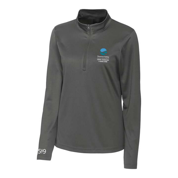 SCHOOL COUNSELLING AND SOCIAL WORK EMBROIDERED ATHLETIC 1/4 ZIP (WOMENS)