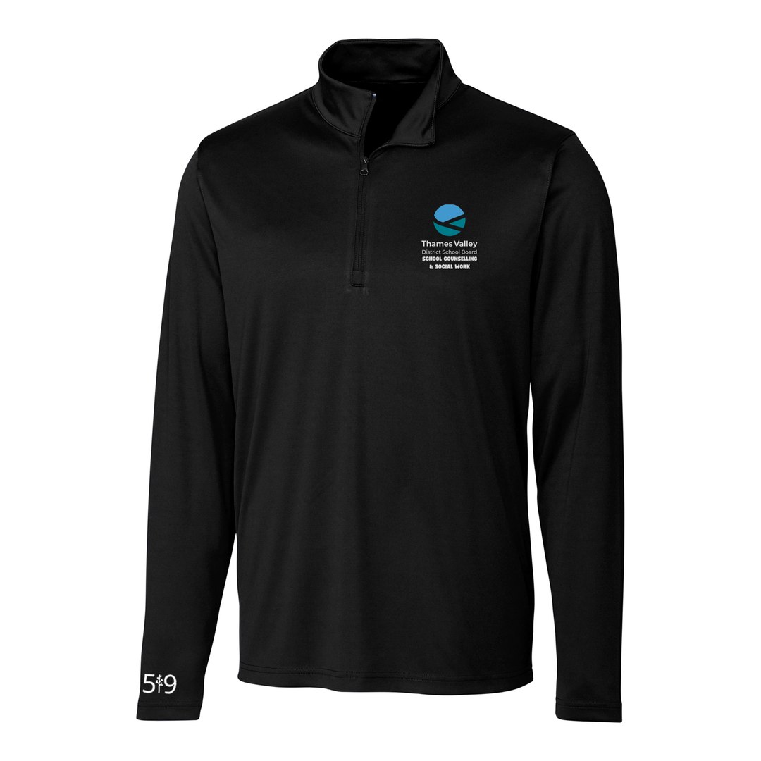 SCHOOL COUNSELLING AND SOCIAL WORK EMBROIDERED ATHLETIC 1/4 ZIP (MENS)