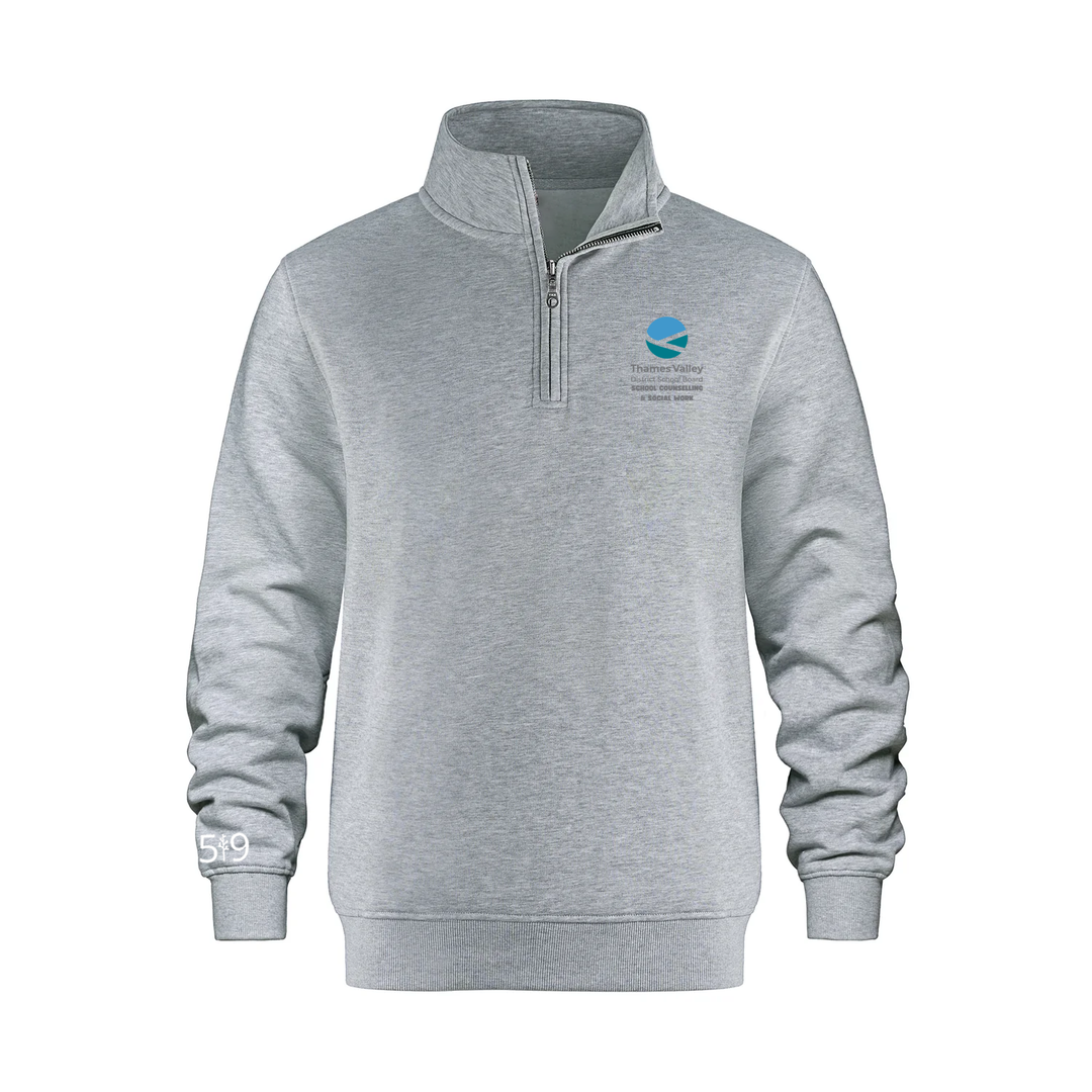 SCHOOL COUNSELLING AND SOCIAL WORK EMBROIDERED 1/4 ZIP (UNISEX)