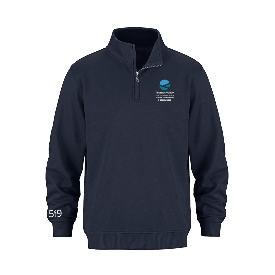SCHOOL COUNSELLING AND SOCIAL WORK EMBROIDERED 1/4 ZIP (UNISEX)