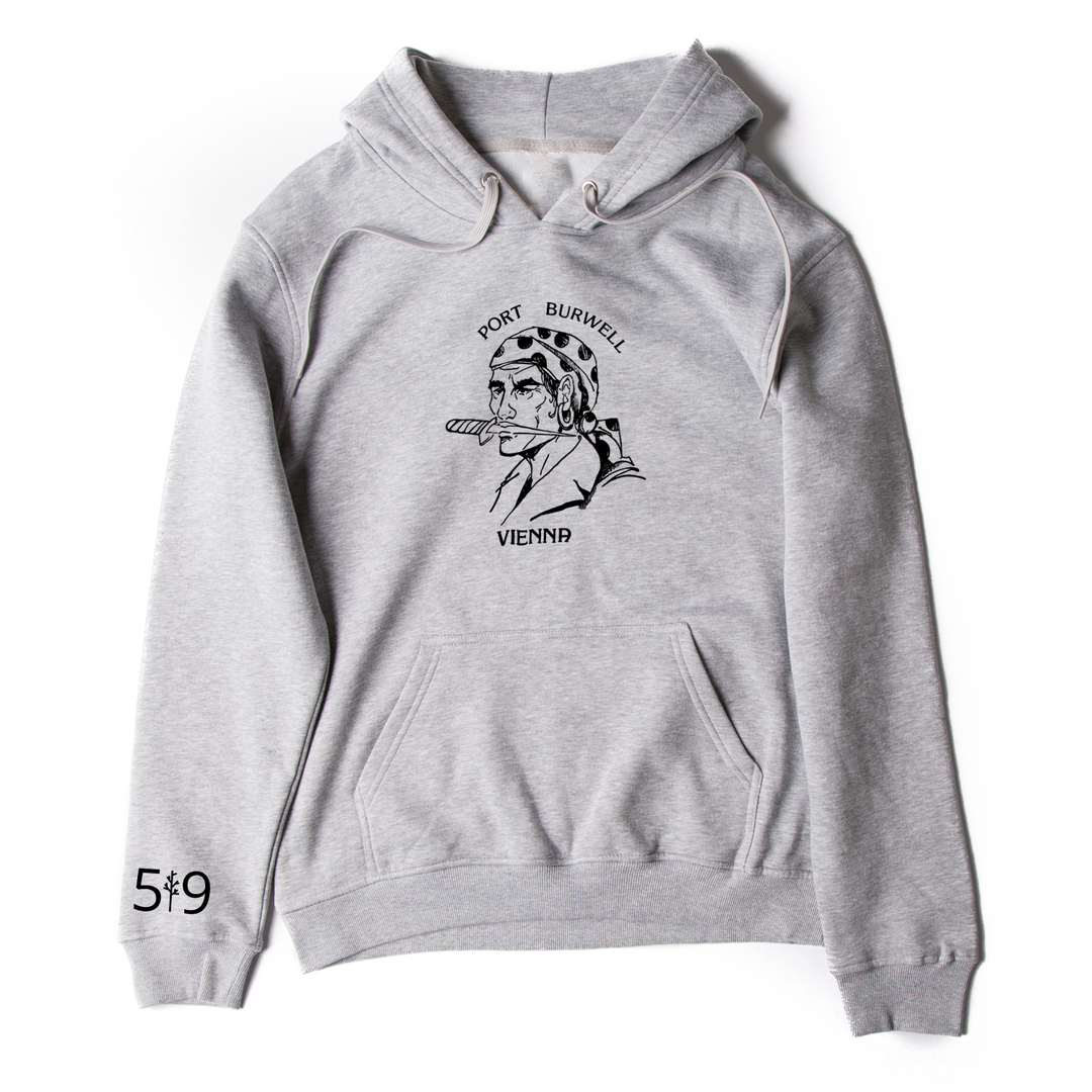 PORT BURWELL PIRATES HOODIE (UNISEX)