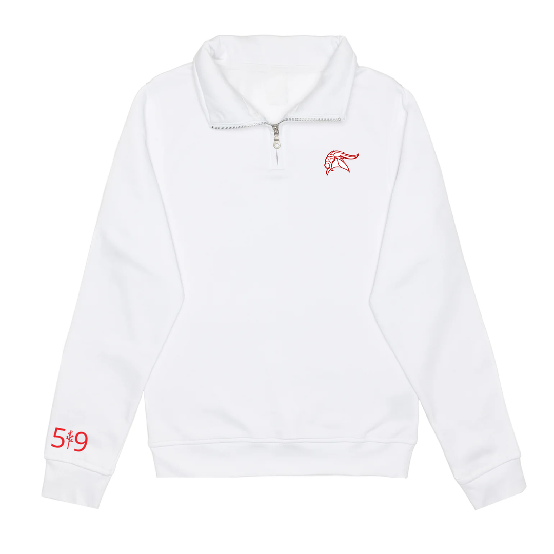 ARTHUR VOADEN EMBROIDERED 1/4 ZIP (UNISEX)
