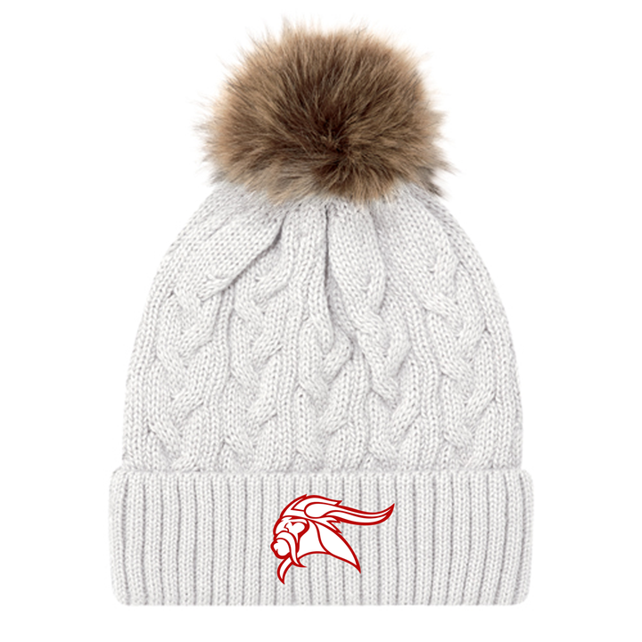 ARTHUR VOADEN EMBROIDERED FAUX FUR TOQUE