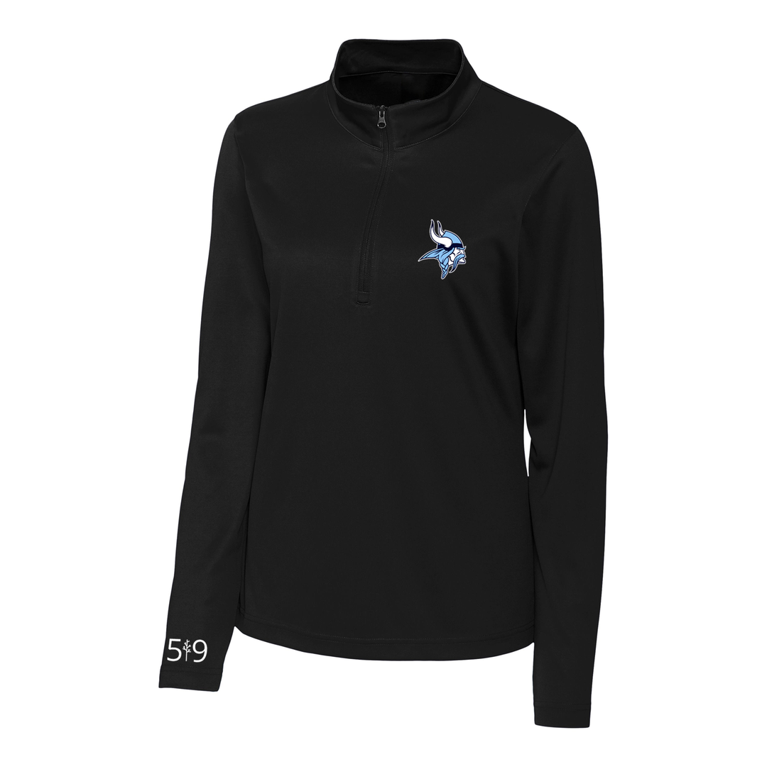 LUCAS EMBROIDERED ATHLETIC 1/4 ZIP (WOMENS)