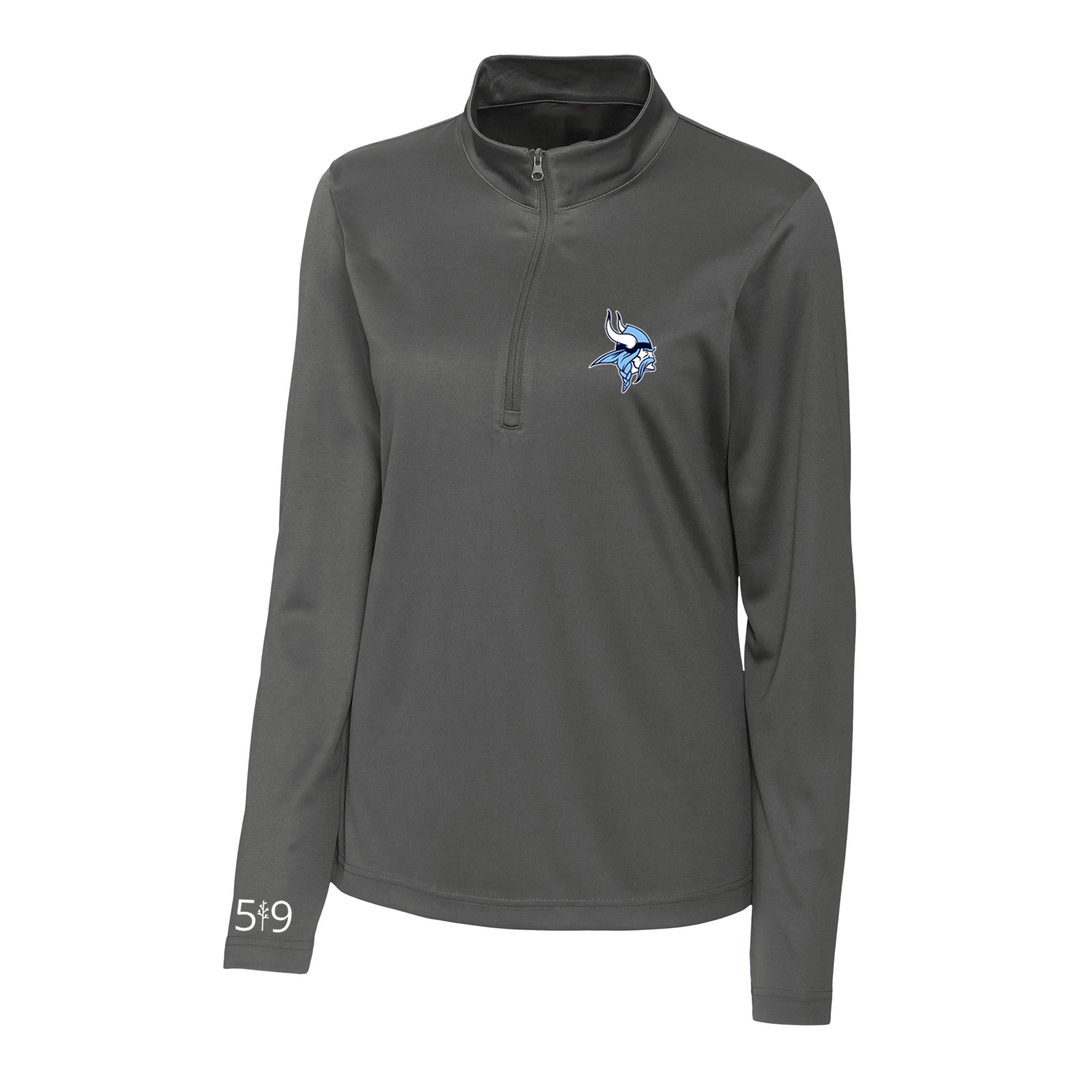 LUCAS EMBROIDERED ATHLETIC 1/4 ZIP (WOMENS)