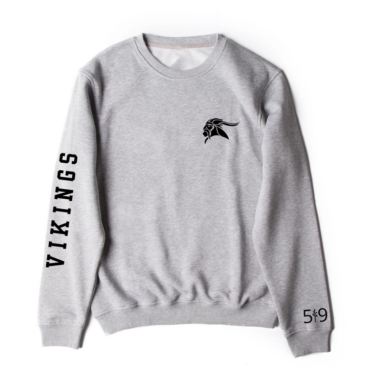 VIKINGS SLEEVE LOGO CREW (UNISEX)