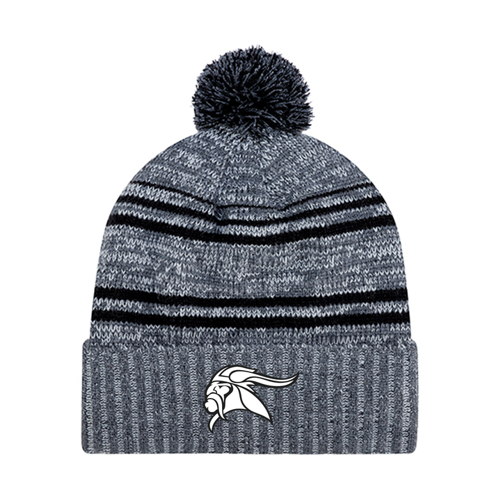 ARTHUR VOADEN EMBROIDERED POM-POM TOQUE