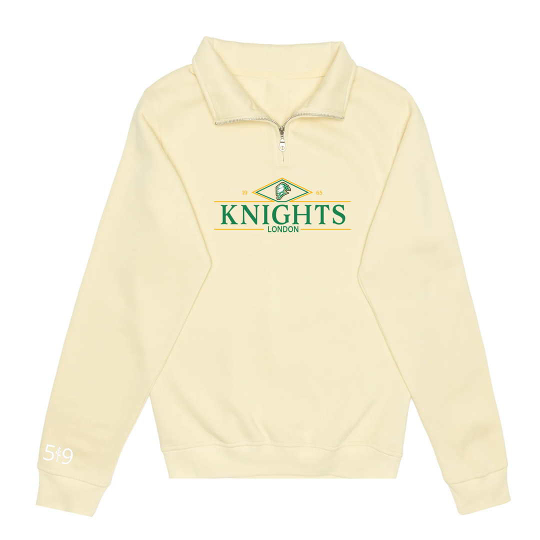 KNIGHTS VINTAGE EMBROIDERED 1/4 ZIP (UNISEX)