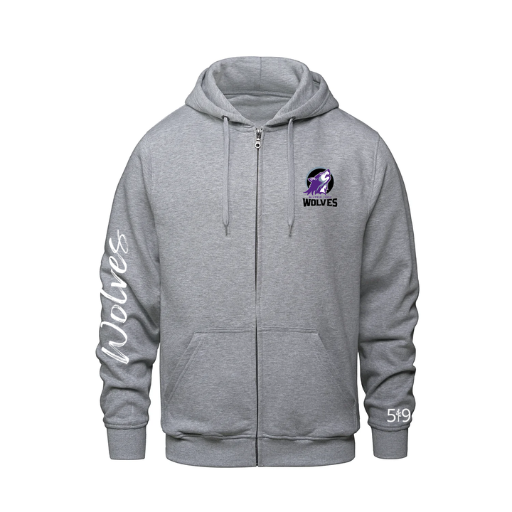 WILFRID JURY SIGNATURE SLEEVE ZIP-UP HOODIE (UNISEX)