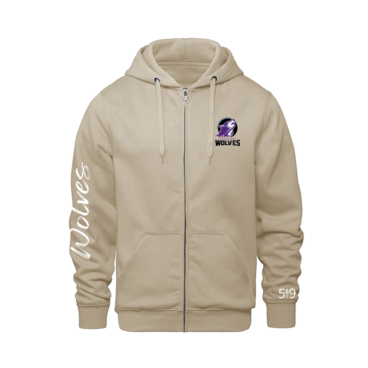 WILFRID JURY SIGNATURE SLEEVE ZIP-UP HOODIE (UNISEX)