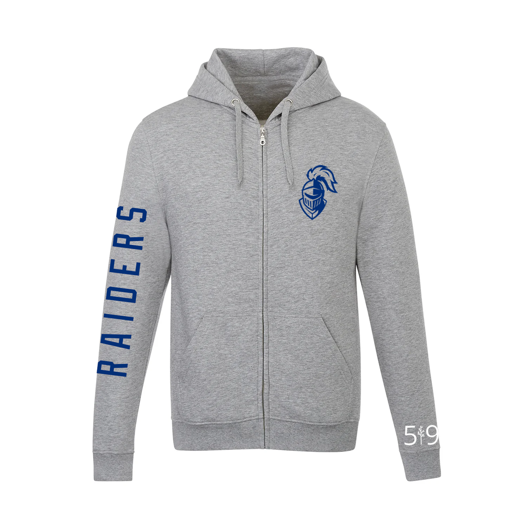 BEAL RAIDERS SLEEVE LOGO ZIP UP (UNISEX)